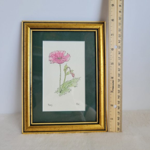 Poppy Watercolor Painting - Picture 5 of 6